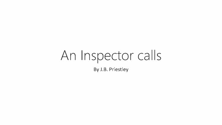 Know An Inspector Calls - Zusammenfassung thumbnail