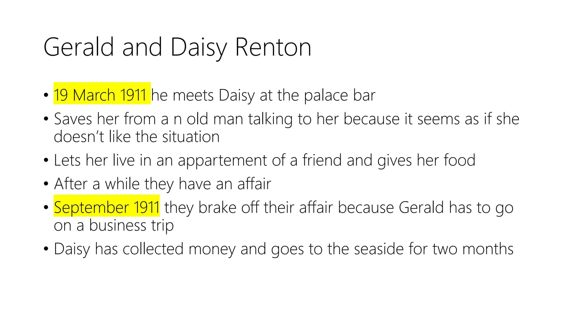 An Inspector calls
By J.B. Priestley TRIKE CALLI
|||
Timeline
Sep 1, 1910, Eva Smith
fired
Aug 1, 1910, Workers at
Birling & Co go on strike