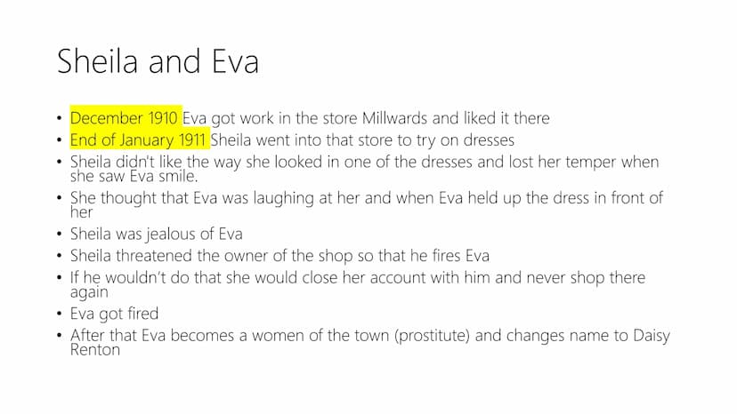 An Inspector calls
By J.B. Priestley TRIKE CALLI
|||
Timeline
Sep 1, 1910, Eva Smith
fired
Aug 1, 1910, Workers at
Birling & Co go on strike