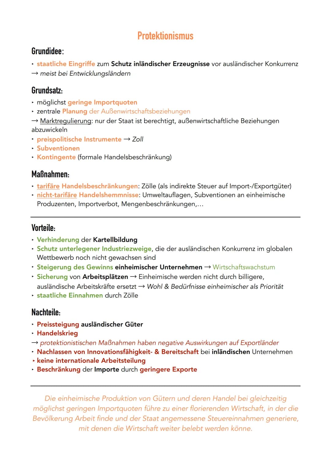 Goymen den Handelspolitik
Freihandel
▸ internationaler Waren- und Dienstleistungsverkehr, frei von tarifären und nicht-
tarifären Handelshem