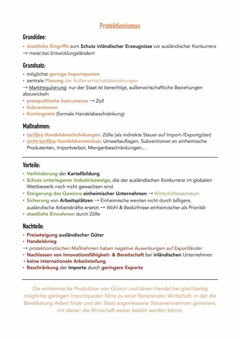 Goymen den Handelspolitik
Freihandel
▸ internationaler Waren- und Dienstleistungsverkehr, frei von tarifären und nicht-
tarifären Handelshem
