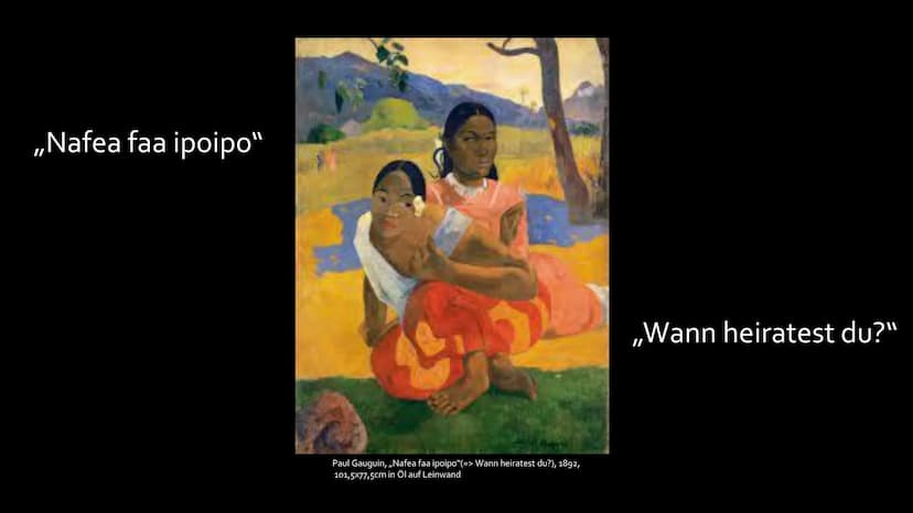 Paul Gauguin
➤ Mitbegründer des Post-Impressionismus und
Wegbereiter des Expressionismus Gliederung
Paul Gauguin
2.
Tahiti
Bilder der Südsee