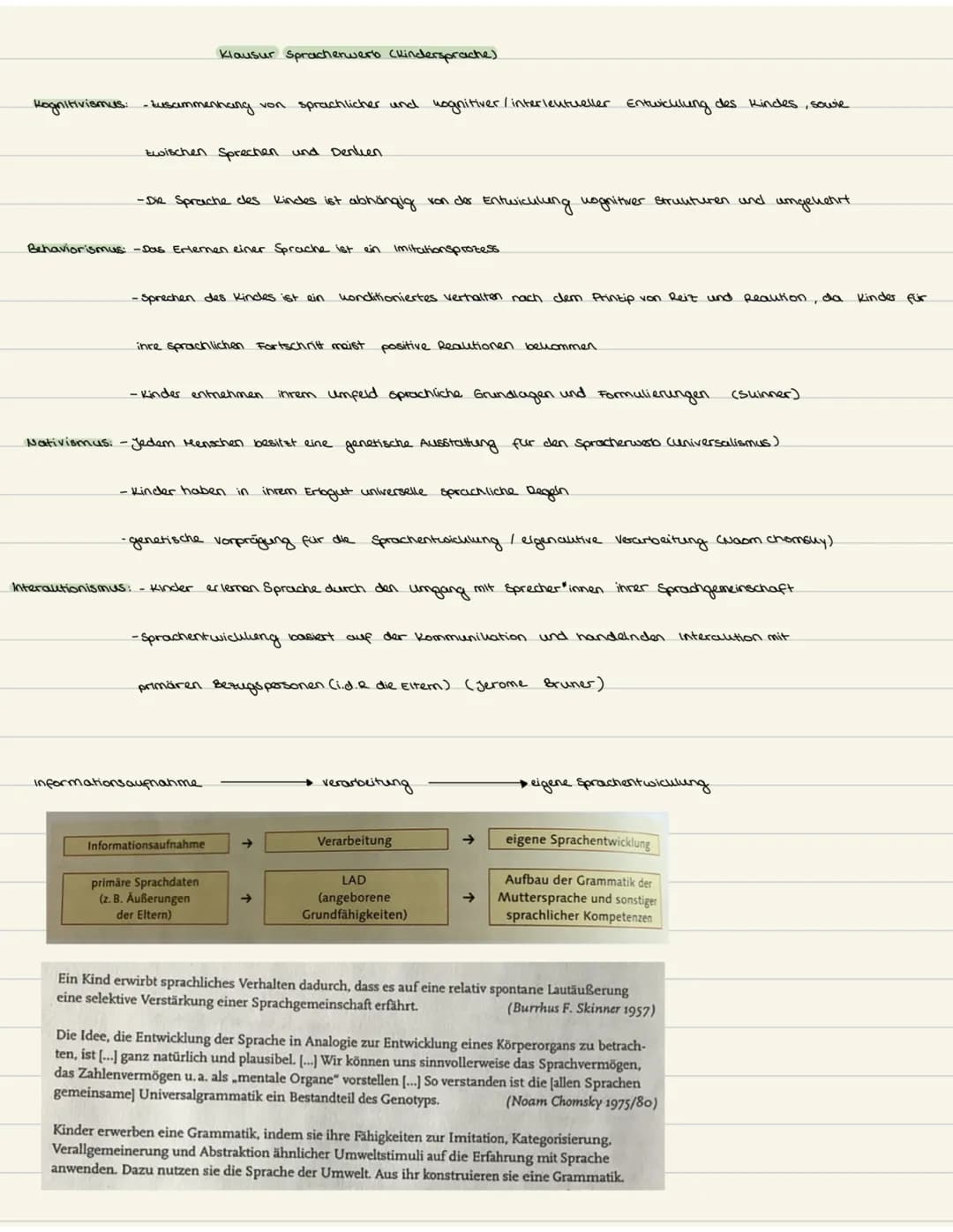 
<h2 id="kognitivismus">Kognitivismus</h2>
<p>Der Kognitivismus beschäftigt sich mit dem Zusammenhang zwischen der sprachlichen und kognitiv