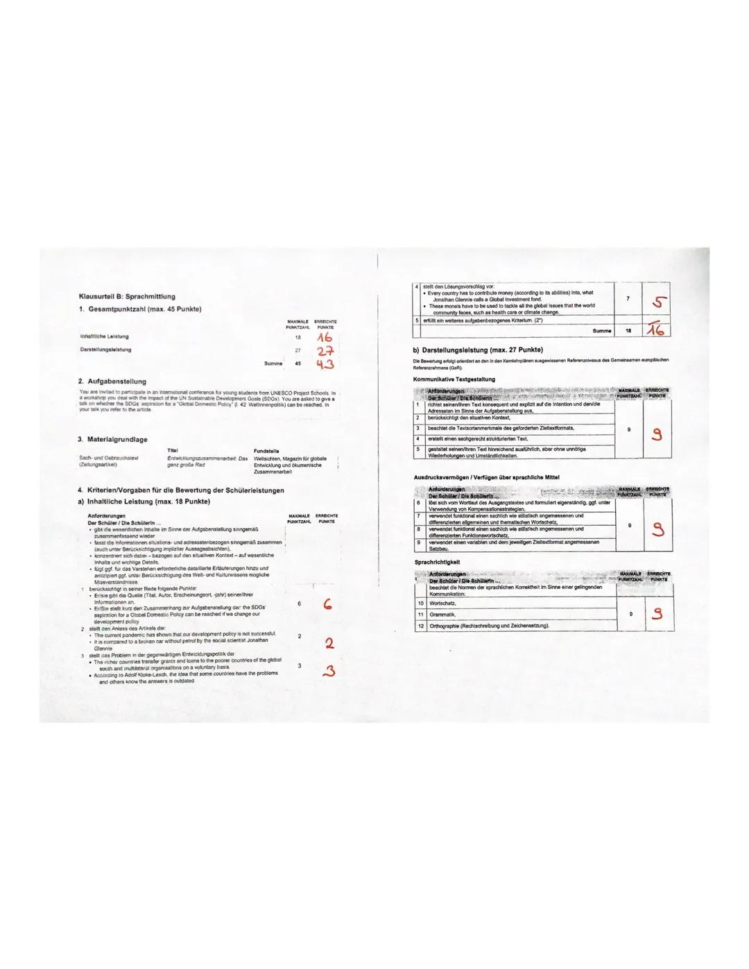 pre-Abitur English
task
exam
The article "Global warming is a misleading term because
it actually sounds quite nice" was written by Gione
-H