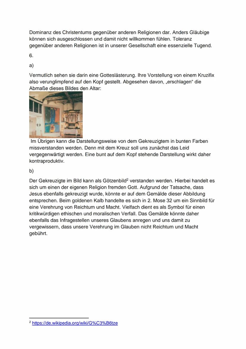 Schriftliche Hausaufgabe in Evangelischer Religion J1 - Juni 2020
1.
Während im römischen Reich lange Zeit alle Nichtrömer, wie aufständisch