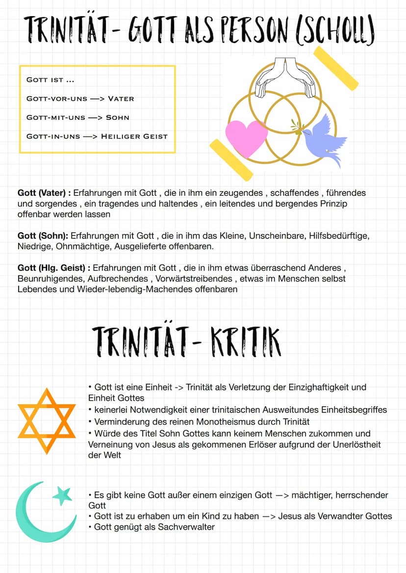Gottesrede
Wie kann ich von Gott sprechen ?
Das Sprechen von Gott gestaltet sich schwierig, da er unsichtbar ist und
unsere Sprache & Vorste