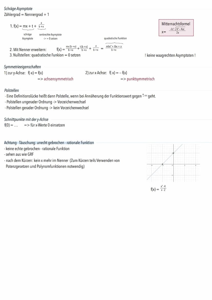 Allgemeines
Definition Terme bei denen die Variable im Nenner vorkommt, heißen Bruchterme. Funktionen, die Bruchterme enthalten, heißen
gebr