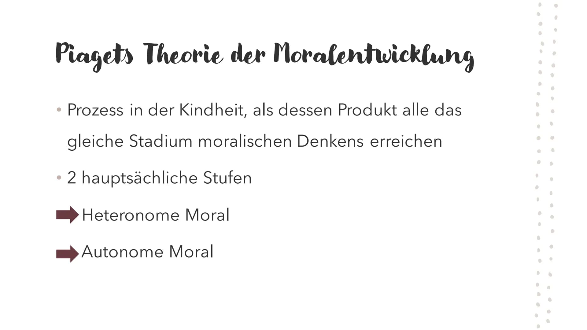 Moralentwicklung
•
•
U
•
•
✔
•
●
0
@
.
•
●
C
●
●
● Der moralische Kompass
●
●
●
Jeder Mensch hat einen moralischen Kompass
Gibt Richtung im 