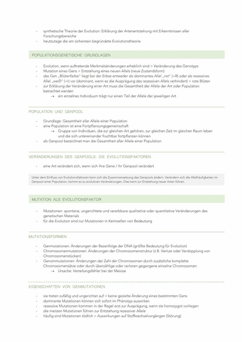 EVOLUTION
VIELFALT UND SYSTEMATISCHE ORDNUNG DER ORGANISMEN
Evolution: Entwicklung, Weiterentwicklung und Umwandlung der Organismen
heute ve