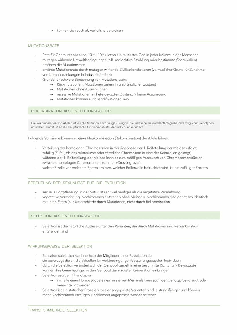 EVOLUTION
VIELFALT UND SYSTEMATISCHE ORDNUNG DER ORGANISMEN
Evolution: Entwicklung, Weiterentwicklung und Umwandlung der Organismen
heute ve