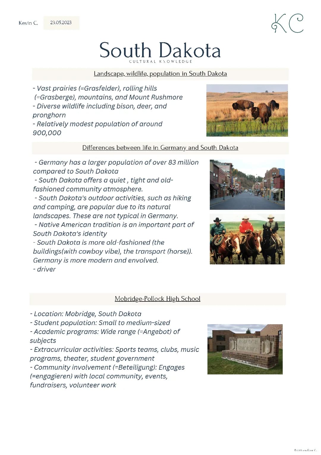 South Dakota: cultural knowledge
