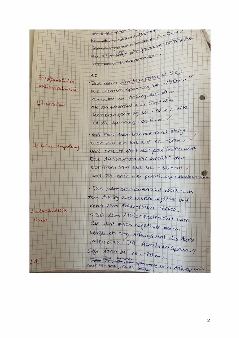 1: Aktionspotenziale bei Tieren und Pflanzen (34 BE)
Erst seit einigen Jahrzehnten weiß man, dass auch bei Pflanzen
elektrophysiologische Pr