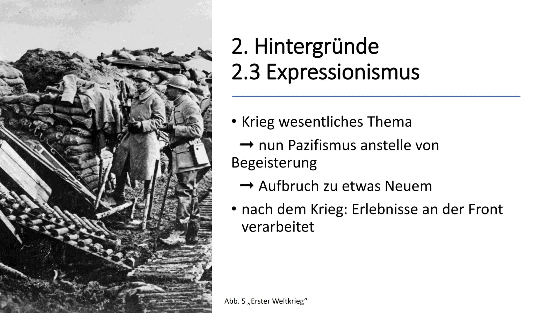  Expressionismus –
Ein Überblick
Von: Viktoria Szewczyk
Fach: Deutsch LK
Lehrer:
Jahr: 13/4. Semester
Abb. 2 ,,Der Schrei" Gliederung
1. Beg