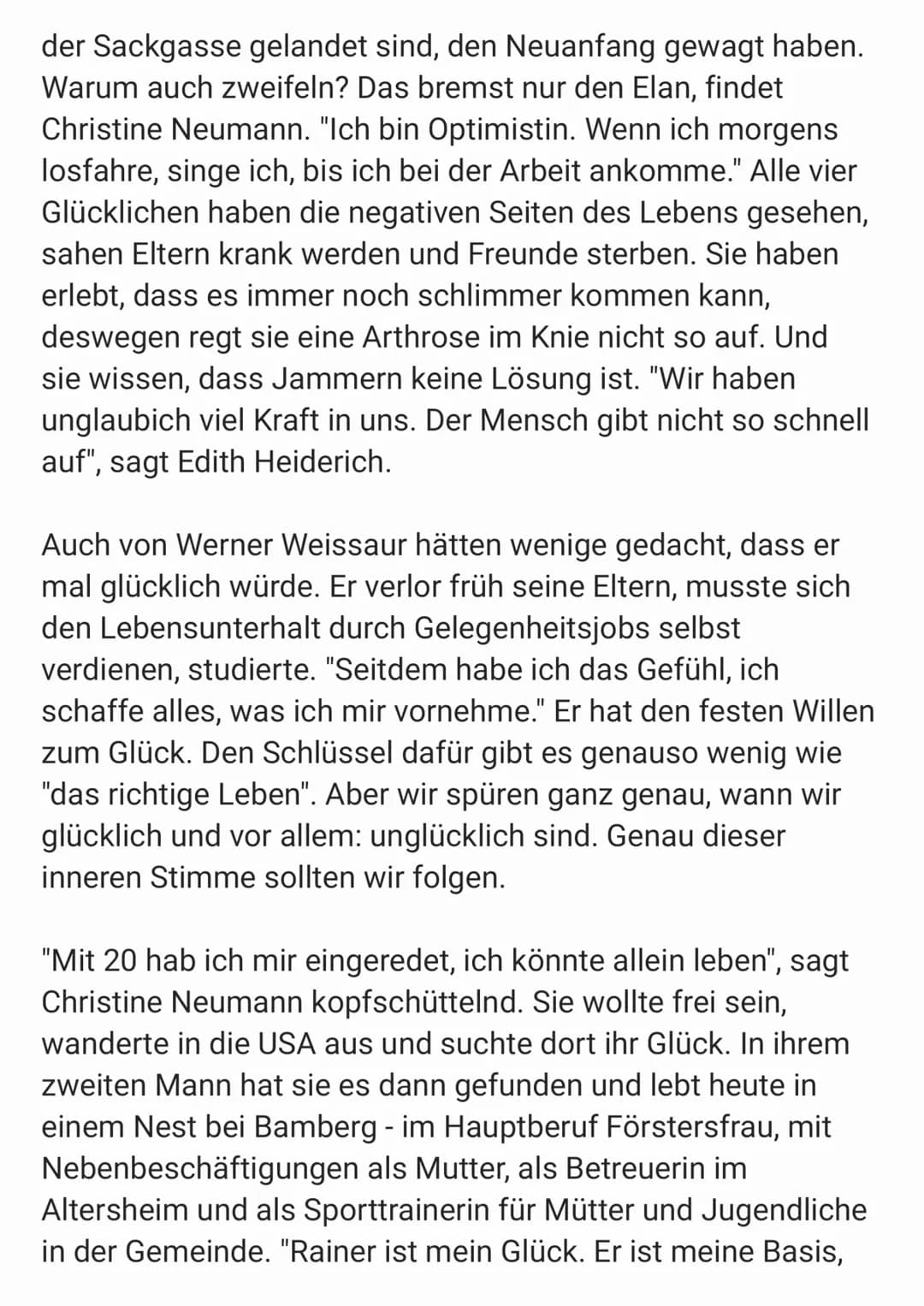Als Kind ist Glück schon über einen Huckepack-Ritt auf
Papas Schultern. Das Erwachsenwerden dagegen bringt
einige schmerzliche Erfahrungen m
