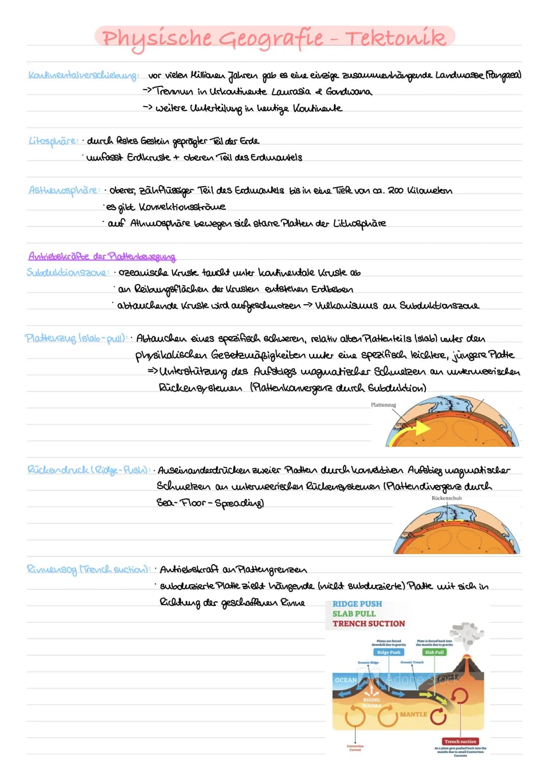 Plattentektonik für Kinder erklärt: Definition, Karte und Arbeitsblatt