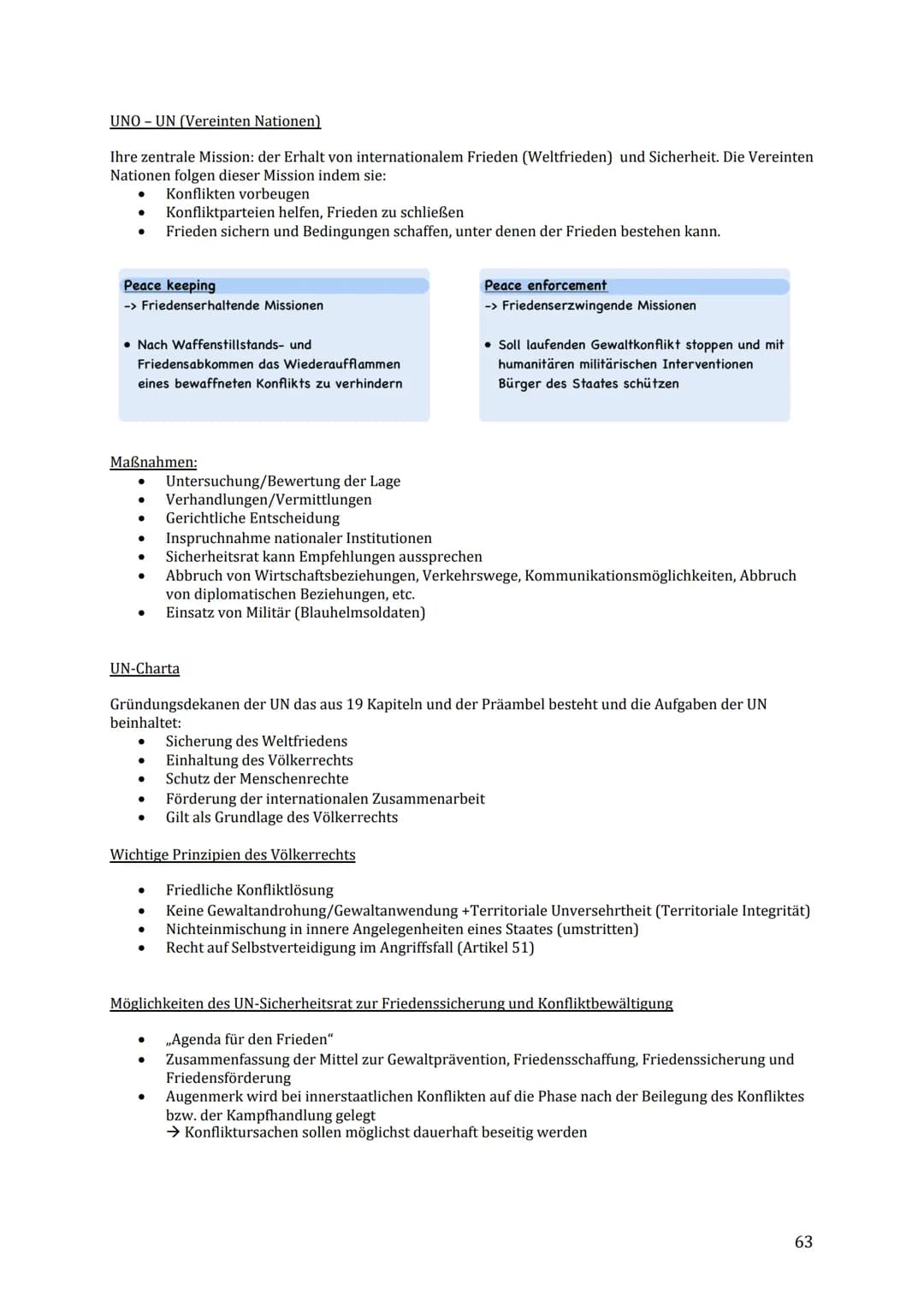 Q3 Grundlagen der Sicherheitspolitik im 21. Jahrhundert
Was ist Frieden?
●
Definition Krieg
Kontinuierliche Kämpfe zwischen zwei oder mehr S