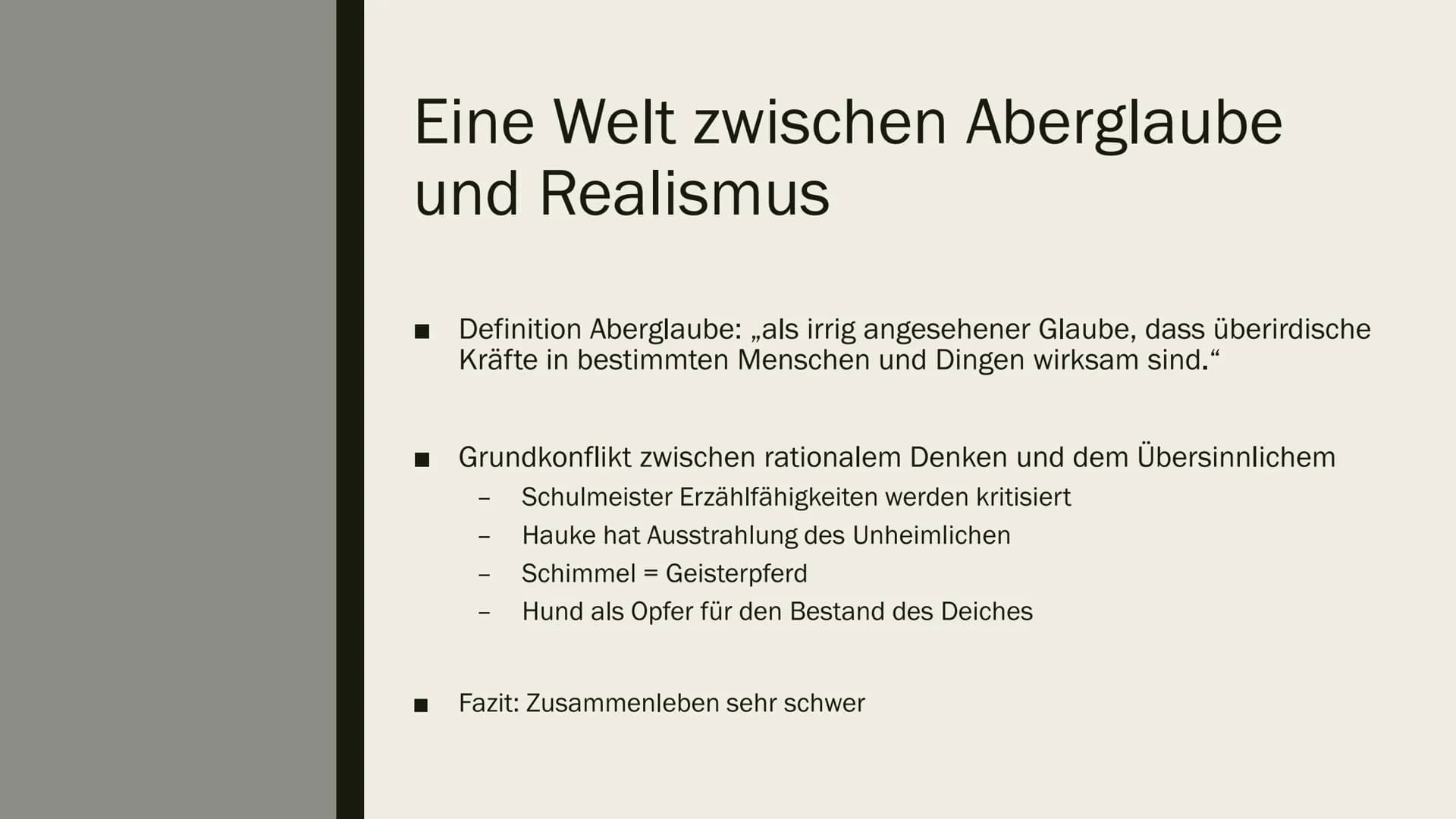 DER
SCHIMMELREITER
HAMBURGER LESEHEFTE VERLAG
THEODOR STORM
DER
SCHIMMELREITER Gymnasium Landau a. d. Isar
Clarissa Schemmel
1. Charakterisi
