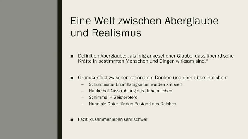 DER
SCHIMMELREITER
HAMBURGER LESEHEFTE VERLAG
THEODOR STORM
DER
SCHIMMELREITER Gymnasium Landau a. d. Isar
Clarissa Schemmel
1. Charakterisi