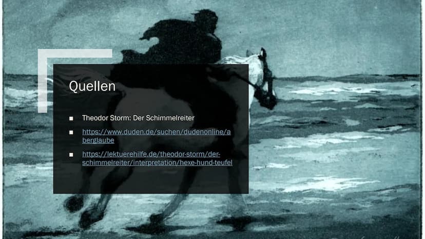 DER
SCHIMMELREITER
HAMBURGER LESEHEFTE VERLAG
THEODOR STORM
DER
SCHIMMELREITER Gymnasium Landau a. d. Isar
Clarissa Schemmel
1. Charakterisi