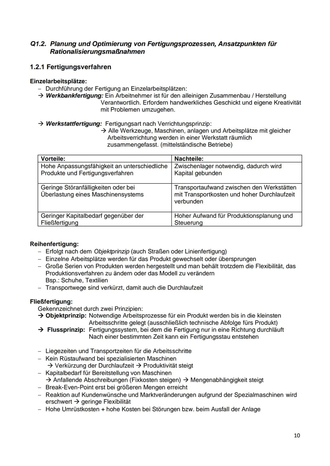 Wirtschaft - Abiturvorbereitung
Q1.1 Planung des Fertigungsprogrammes
1.1.1 Marketingkonzept und Marketingstrategie
Marketingziele:
→Gewinnz