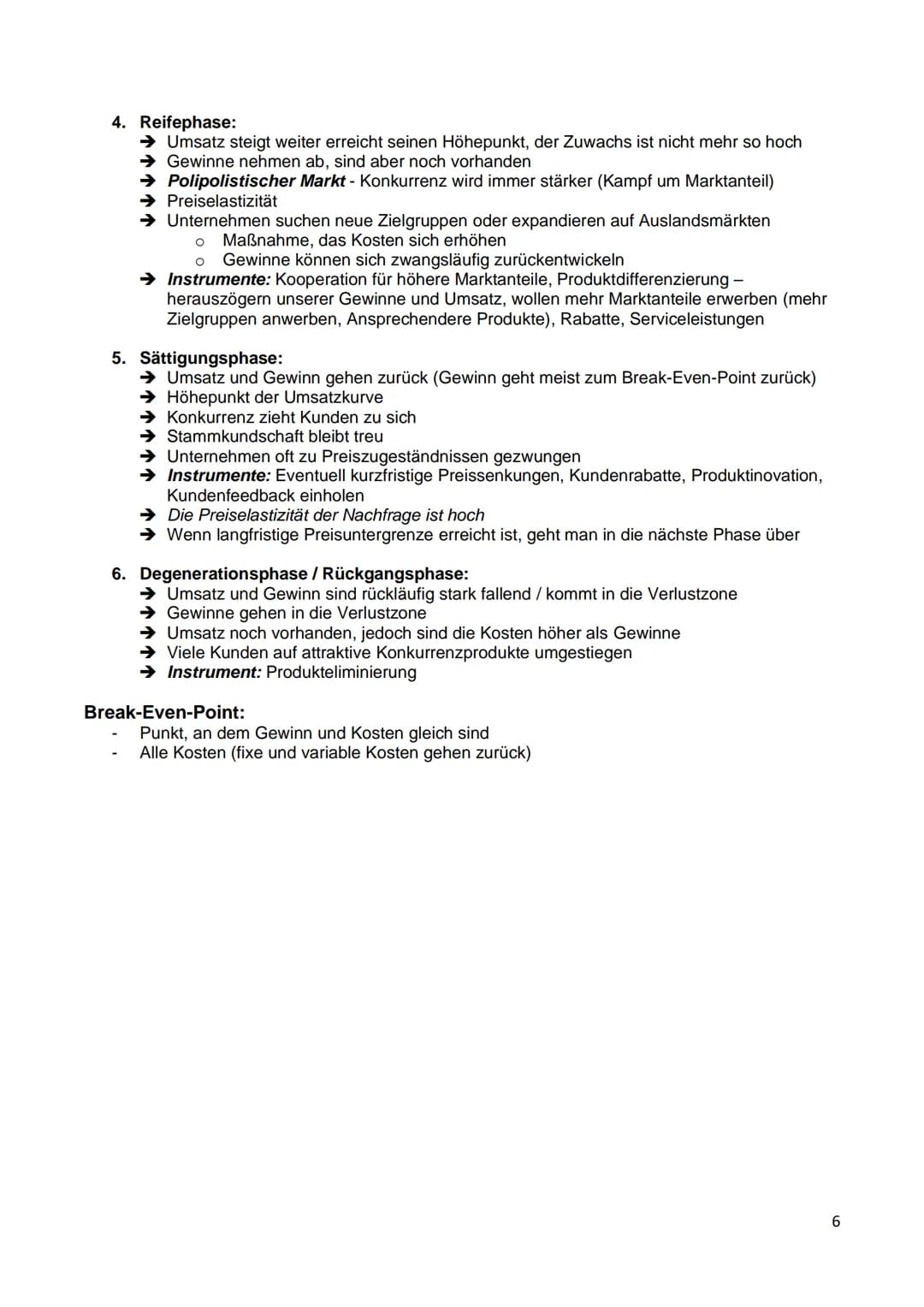 Wirtschaft - Abiturvorbereitung
Q1.1 Planung des Fertigungsprogrammes
1.1.1 Marketingkonzept und Marketingstrategie
Marketingziele:
→Gewinnz