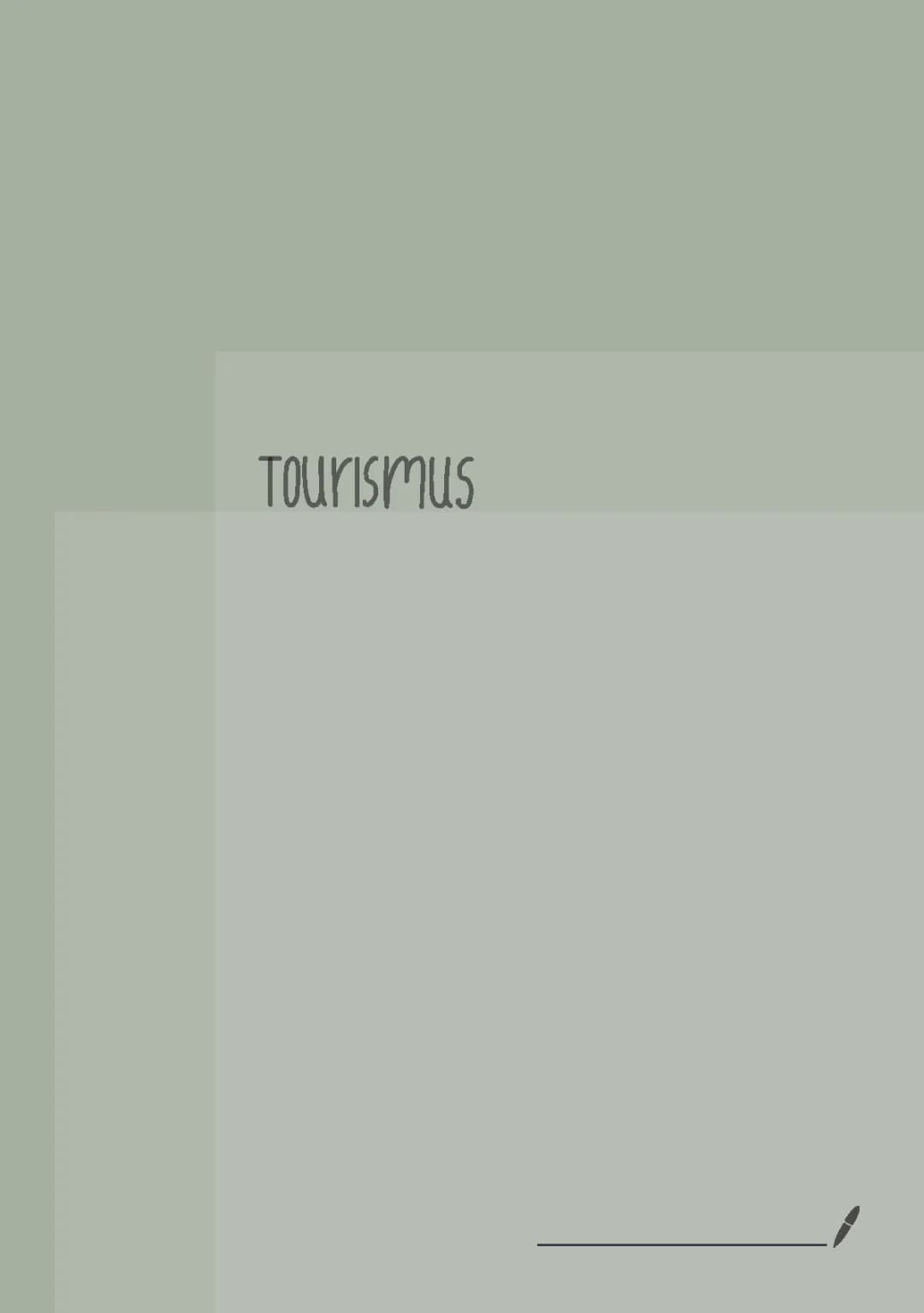 Tourismus 