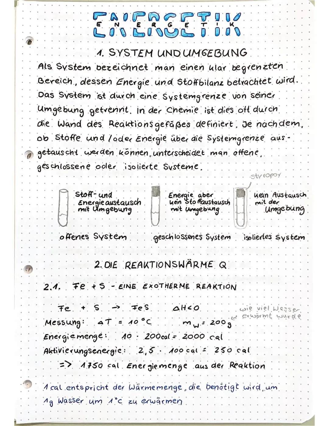 Energetik Chemie