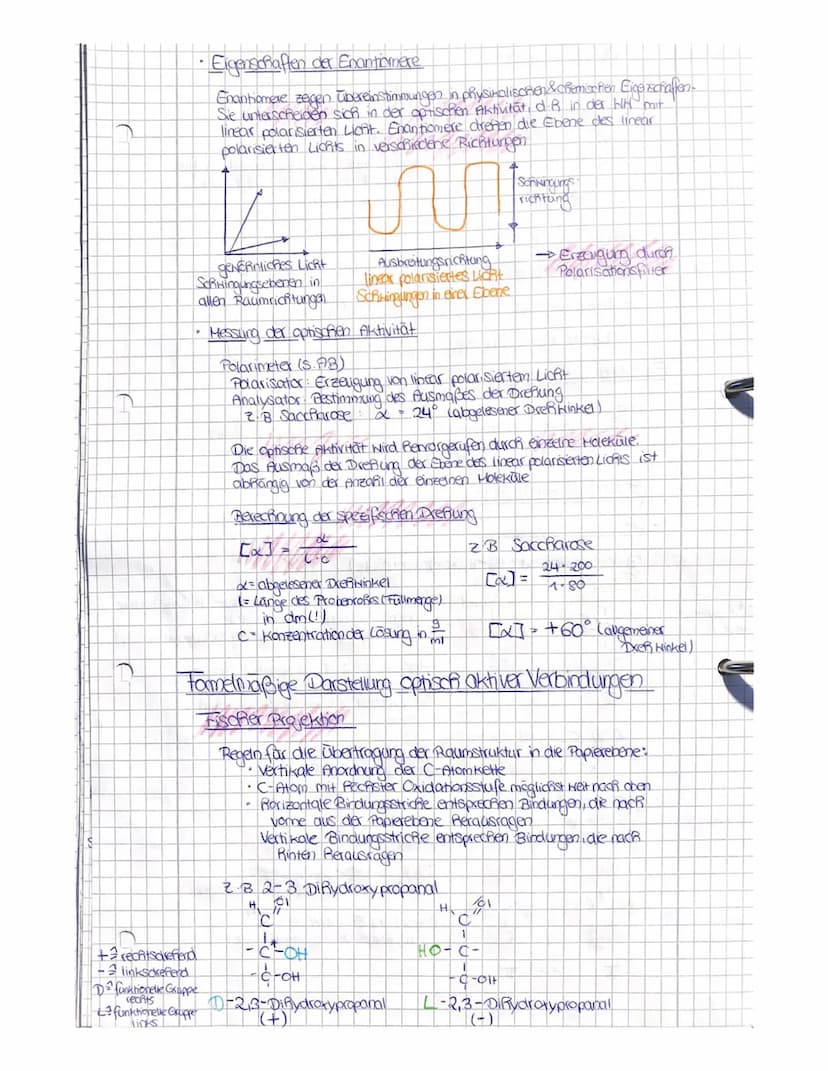 Kondensation:
Verbindung
zheier Molekule
unter Abspaltung
eines kleinen
Molekuls (z.B
Hasser, Ammmak)
Chemie
Fette
2 natürlich vorkommende V