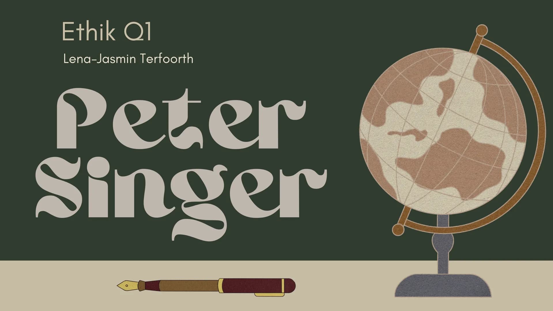 Ethik Q1
Lena-Jasmin Terfoorth
Peter
Singer
C Inhaltsangabe
● Kurzbiografie Peter Singer
Der (Präferenz-)utilitarismus
Der Personen-Begriff
