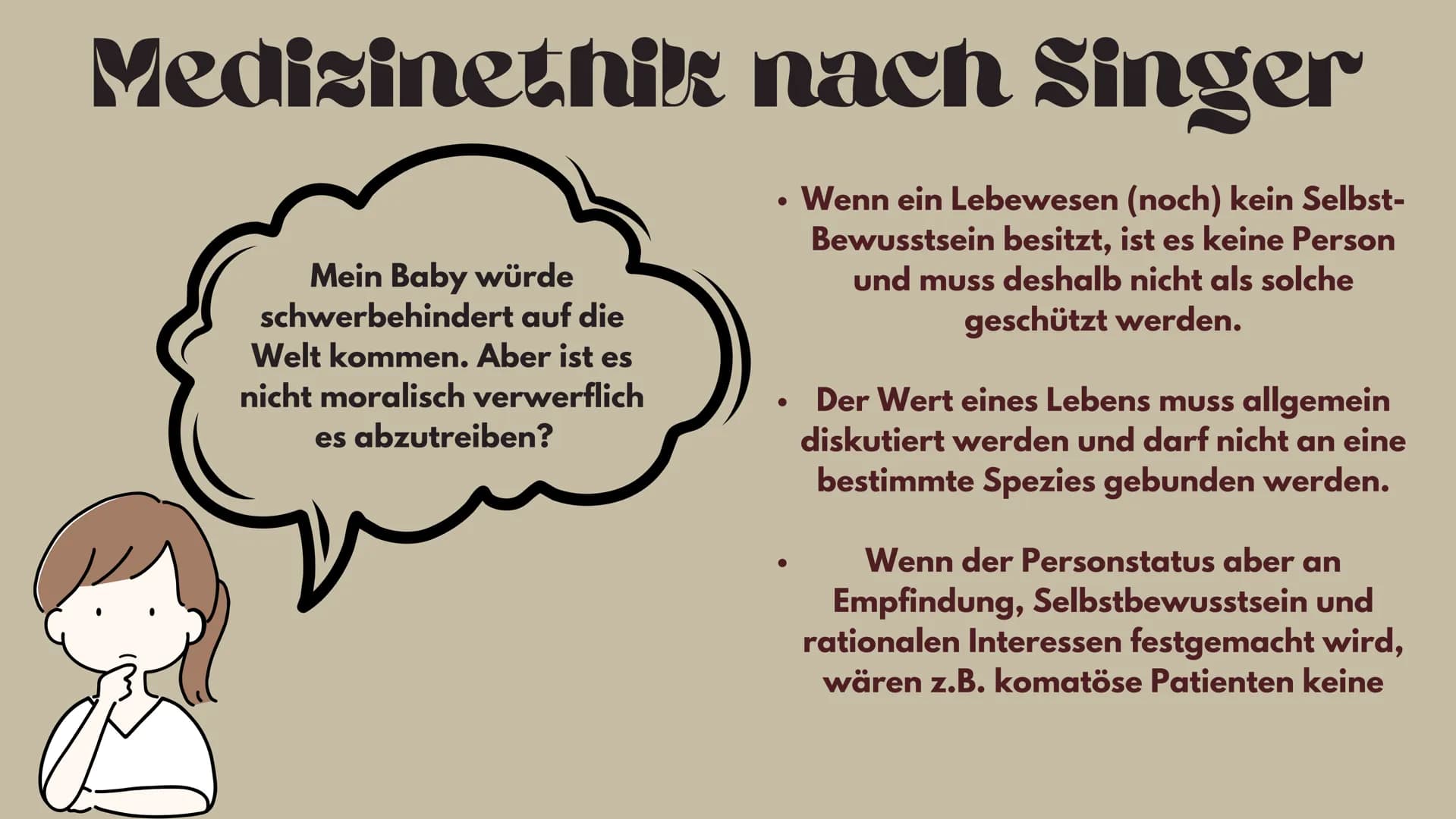 Ethik Q1
Lena-Jasmin Terfoorth
Peter
Singer
C Inhaltsangabe
● Kurzbiografie Peter Singer
Der (Präferenz-)utilitarismus
Der Personen-Begriff

