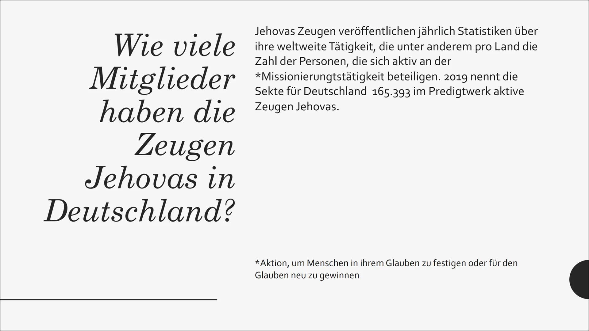 ZEUGEN
JEHOVAS
Louis Münch Was ist
Zeugen
Jehovas?
Die Zeugen Jehovas sind eine christliche, *chiliastisch
ausgerichtete Religionsgemeinscha