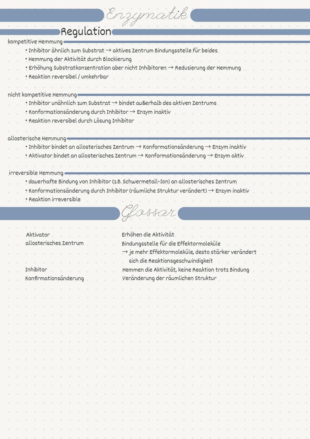 Biologie
Enzymatik
Substrat
Enzym 2
3
4
5
6
• Index
• Funktion
substratspezifisch
wirkungsspezifisch
Schlüssel-Schloss-Prinzip
• Aufbau
• Ak