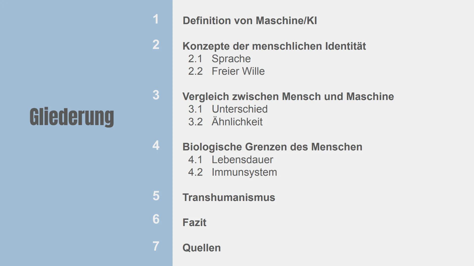 # CRISPR/Cas9

Von: Yade Yapici Gliederung

Definition von Maschine/KI

2 Konzepte der menschlichen Identität
2.1 Sprache
2.2 Freier Wille

