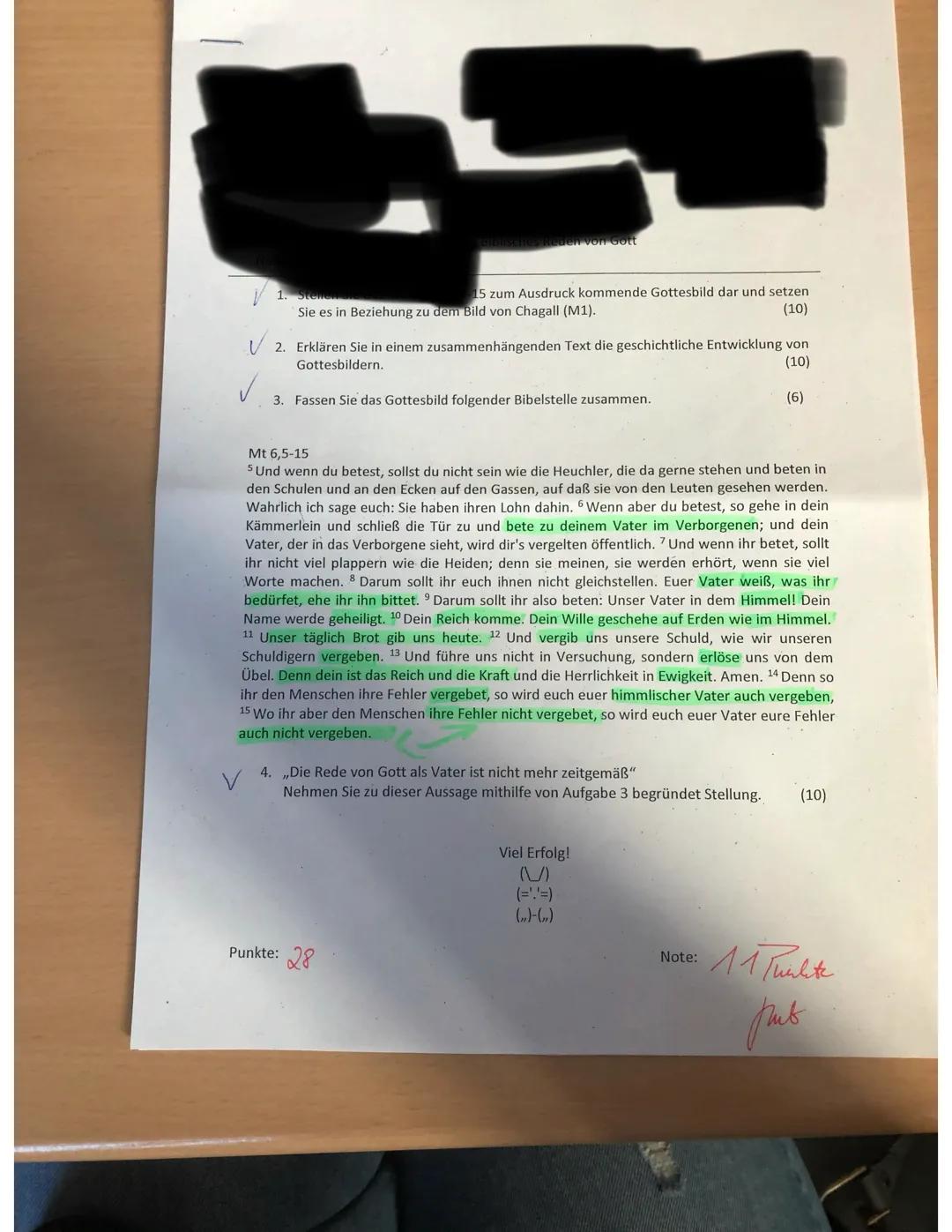 Gottesbilder und Seine Worte in der Bibel