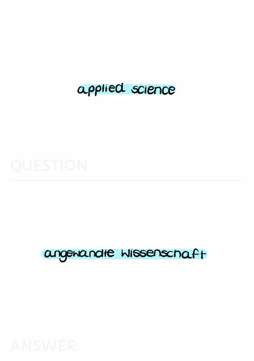 Science and Technology invention
QUESTION
Erfindung
ANSWER discovery
QUESTION
Entdeckung
ANSWER Scientist
QUESTION
Nissenschaftler
ANSWER sc