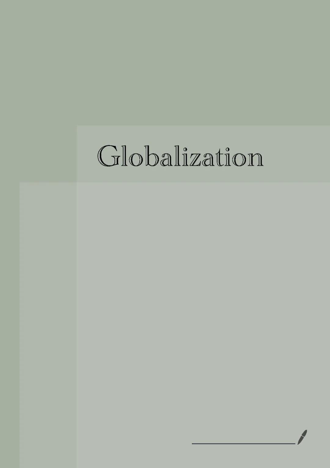 globalization 