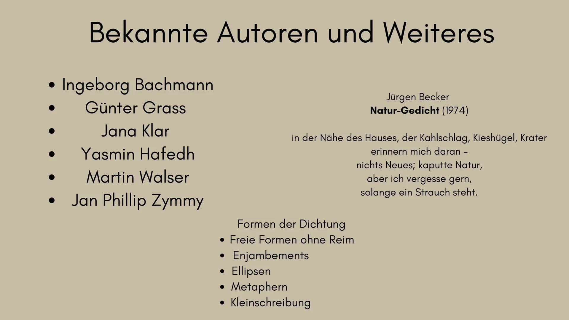 DIE
Gegenwartsliteratur
Von Lanelle, Tuana, Laura und Elif
1
H Themen
Was ist die
Gegenwartsliteratur?
Historische Einordnung
Verhältnis Men