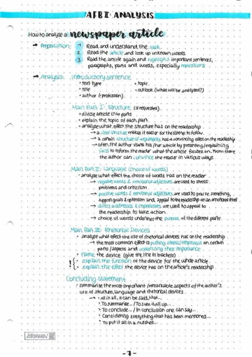 WRITING SKILLS
Subtopics:
AFB I: Comprehension/Orientation/context.
•Operatoren
How to write a summary
2 AEB. II Analysis
• Operatoren
Analy