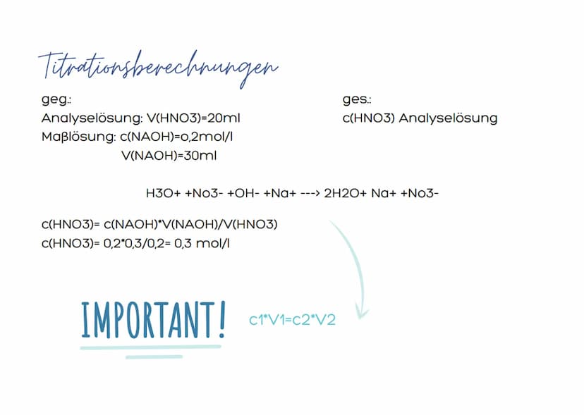 Säuren und Basen Titration
Det chemisches Analyseverfahren, bei welcher du die Konzentration
en der Bestandtele einer Probebsung bestimmen k