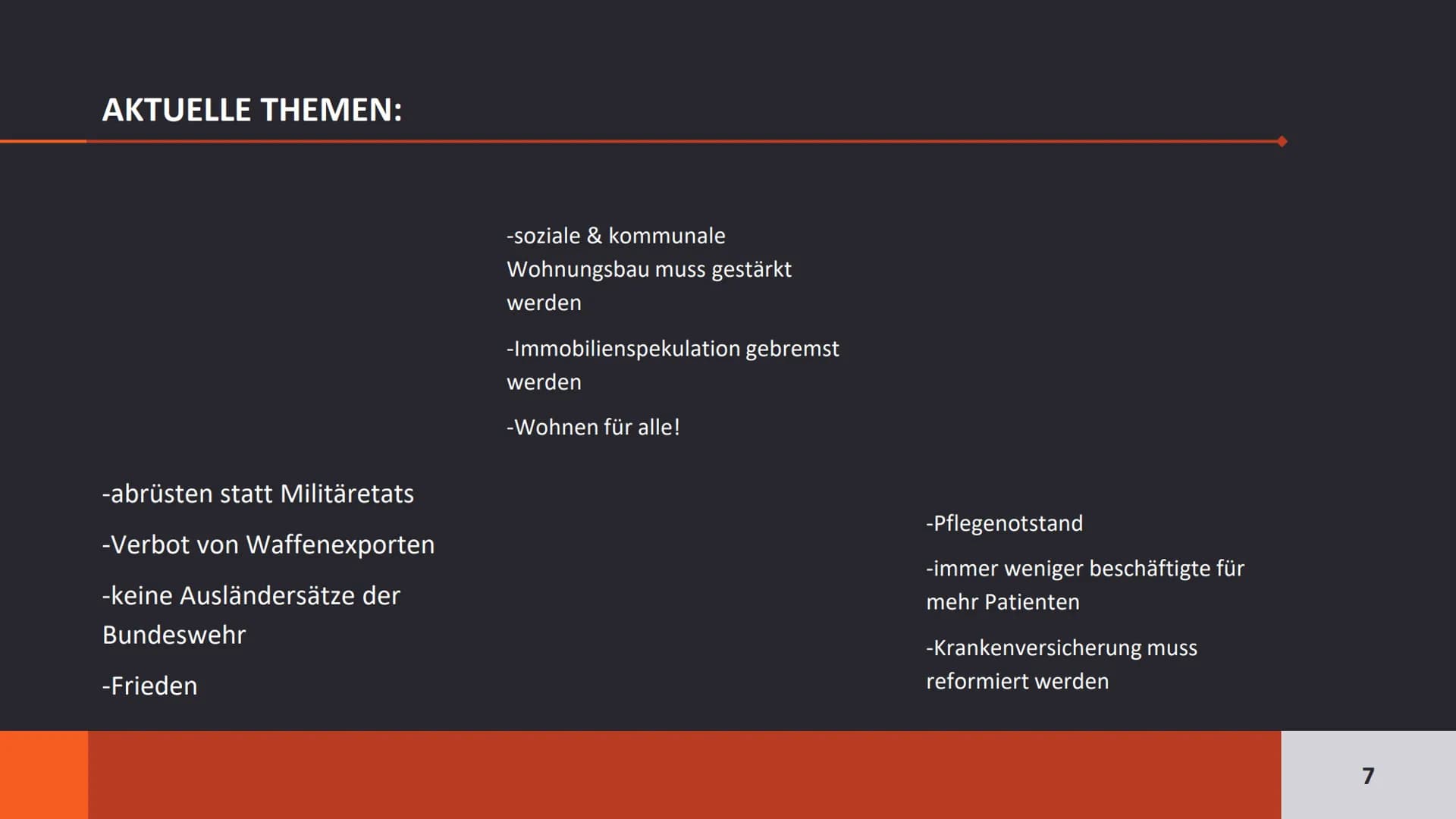 DIE LINKE AUFTEILUNG:
Allgemeines
Grundwerte
Aktuelles
Wusstest du schon?
Quiz
Quellen
2 ALLGEMEINES:
-Gründung: 16.Juni 2007 (Berlin)
-Grün