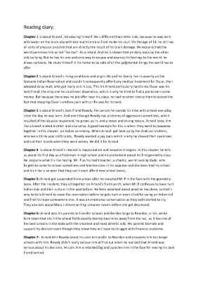 Know The Absolutely True Diary of a Part-Time Indian- Sherman Alexie//  Zusammenfassung Kapitel 1-7 (getrennt) (Reading Diary) thumbnail