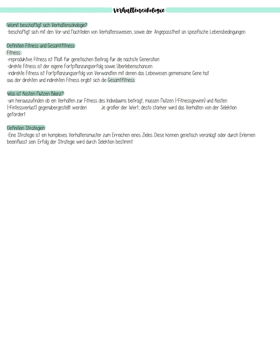 Verhaltensbiologie
-alle beobachtbaren Veränderungen und Reaktionen, meist als Antwort auf Reize
-> Trennung von Beobachtung und Interpretat