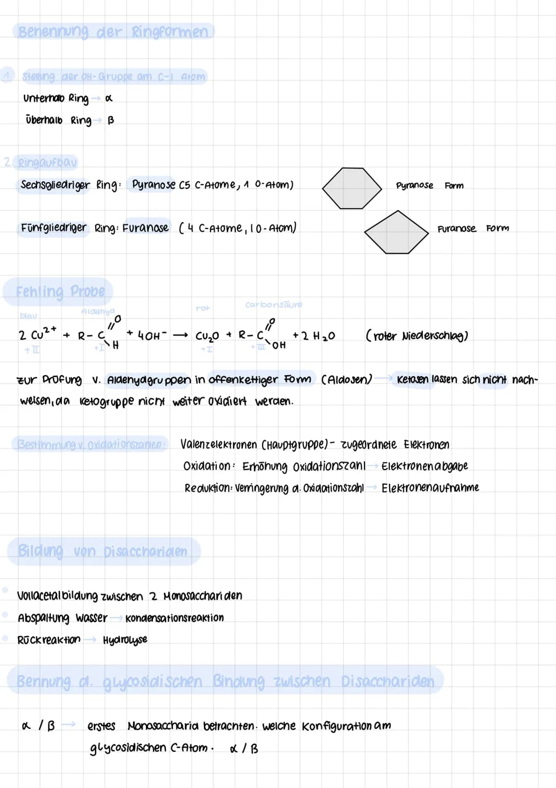 Themen
KOHLENHYDRATE
Definitionen
Chiralität verstenen & anwenden bei zucker & anderen Unterscheidung D-/L-Form
Zucker Aufbau & klassifizier