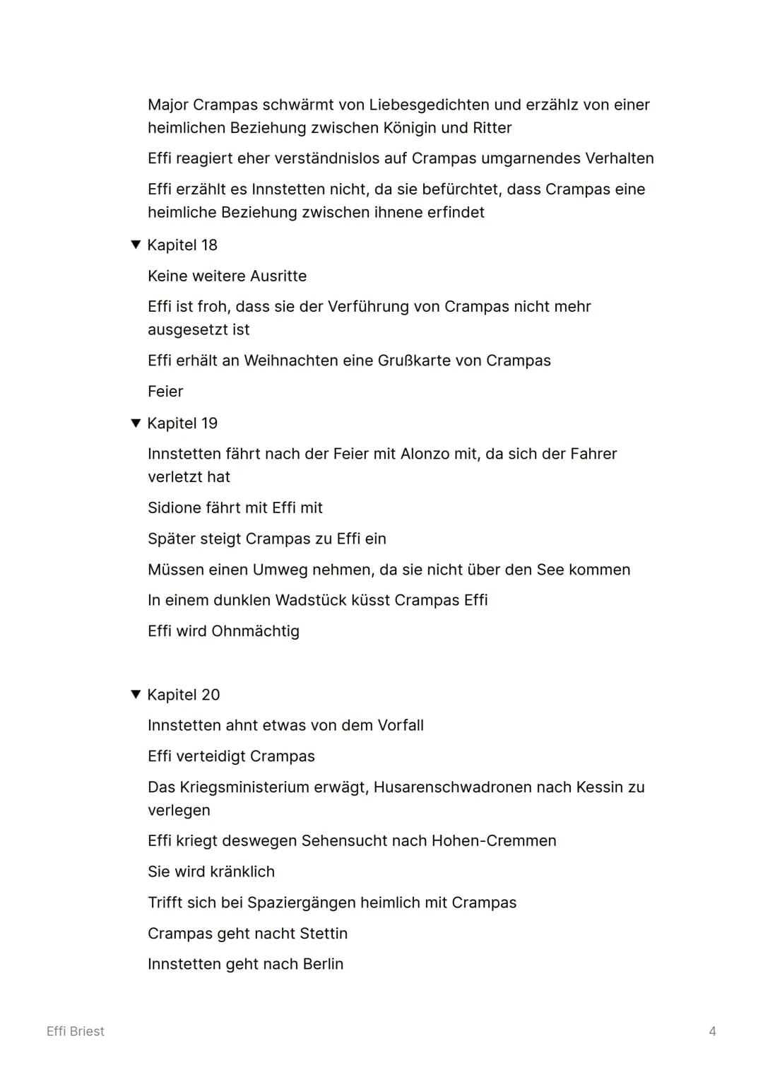 Effi Briest
▼ Zusammenfassung
▼ Kapitel 1
Darstellung von Hohen-Cremmen
Effi erzählt Bertha, Hertha und Hulda von Baron von Innstetten
Innst