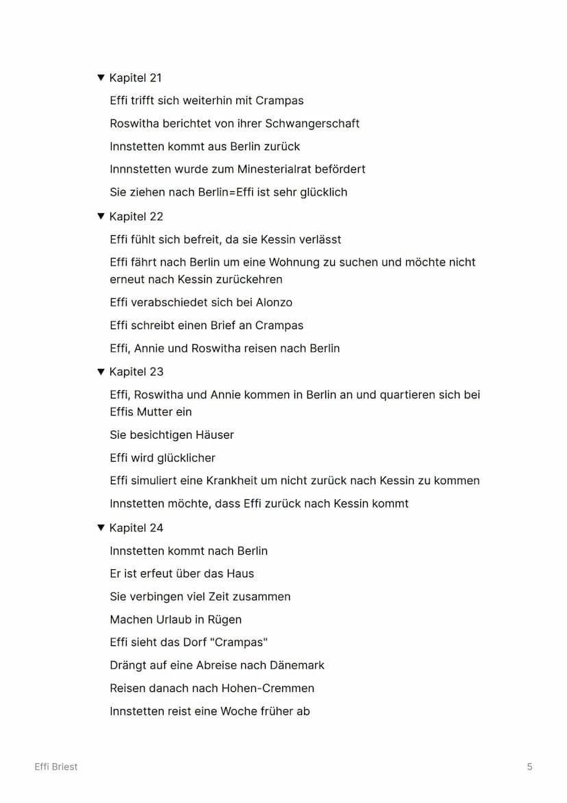 Effi Briest
▼ Zusammenfassung
▼ Kapitel 1
Darstellung von Hohen-Cremmen
Effi erzählt Bertha, Hertha und Hulda von Baron von Innstetten
Innst