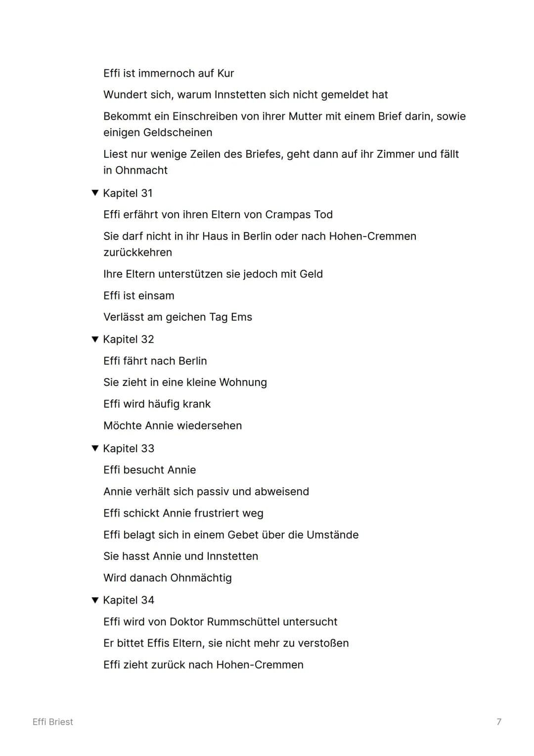 Effi Briest
▼ Zusammenfassung
▼ Kapitel 1
Darstellung von Hohen-Cremmen
Effi erzählt Bertha, Hertha und Hulda von Baron von Innstetten
Innst