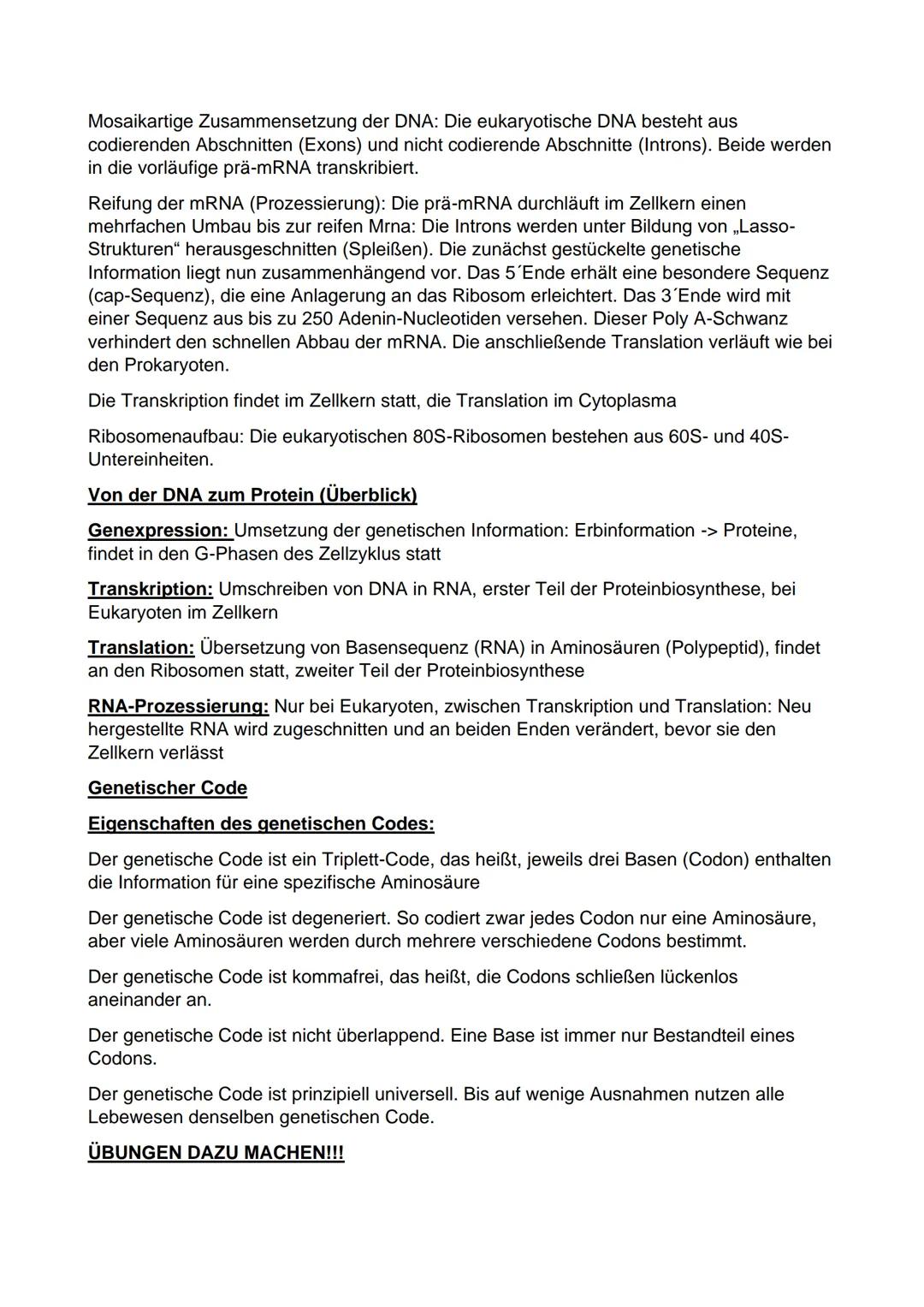 Q1
Prokaryoten und Eukaryoten
Prokaryoten
Biologie Leistungskurs Abitur 2021
●
Ringförmige DNA, ohne Kernhülle
und ohne Proteine, haploid
• 