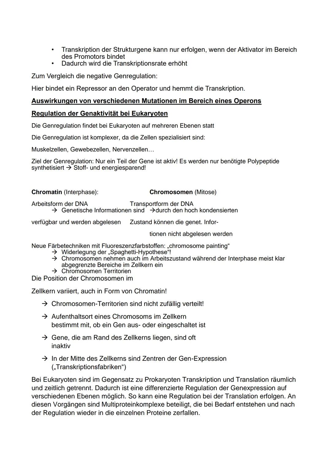 Q1
Prokaryoten und Eukaryoten
Prokaryoten
Biologie Leistungskurs Abitur 2021
●
Ringförmige DNA, ohne Kernhülle
und ohne Proteine, haploid
• 