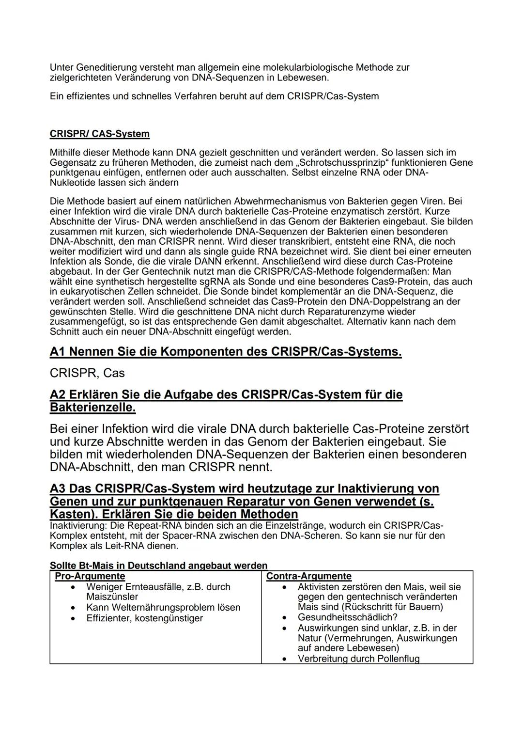 Q1
Prokaryoten und Eukaryoten
Prokaryoten
Biologie Leistungskurs Abitur 2021
●
Ringförmige DNA, ohne Kernhülle
und ohne Proteine, haploid
• 