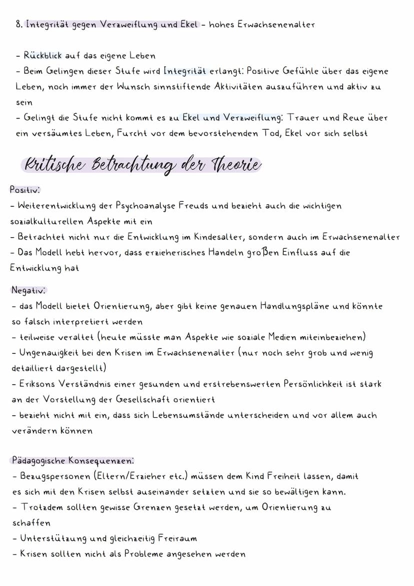 Eriksen - Stufenmodell der psychosozialen
Entwicklung
Zur Person:
- geboren 1902 und gestorben 1994
- deutsch-amerikanischer Psychoanalytike